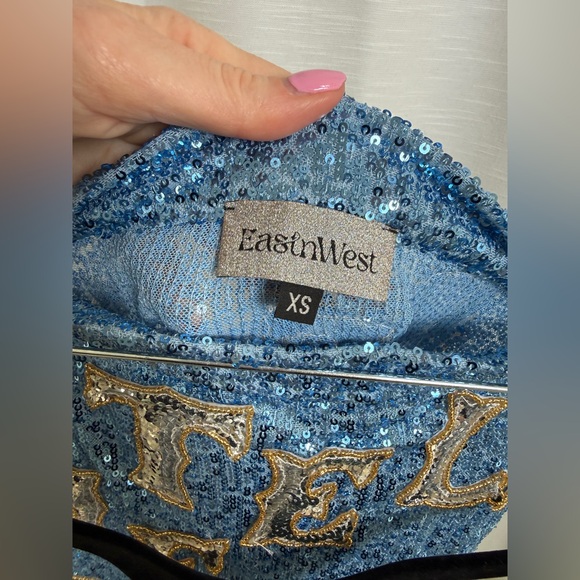 East N West Label Sequin Western Festival Set Vest, Top & Skirt | Size S,XS & 1 - Picture 17 of 17